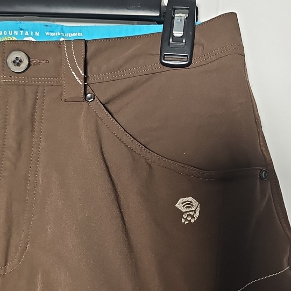 Mountain Hardware Sz 6 Brown Tennis Mini Skirt with Blue Accents - Picture 3 of 14